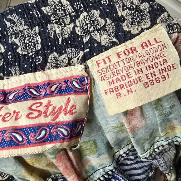 Vintage Floral Patchwork Mini Skirt - Picture 3 of 9